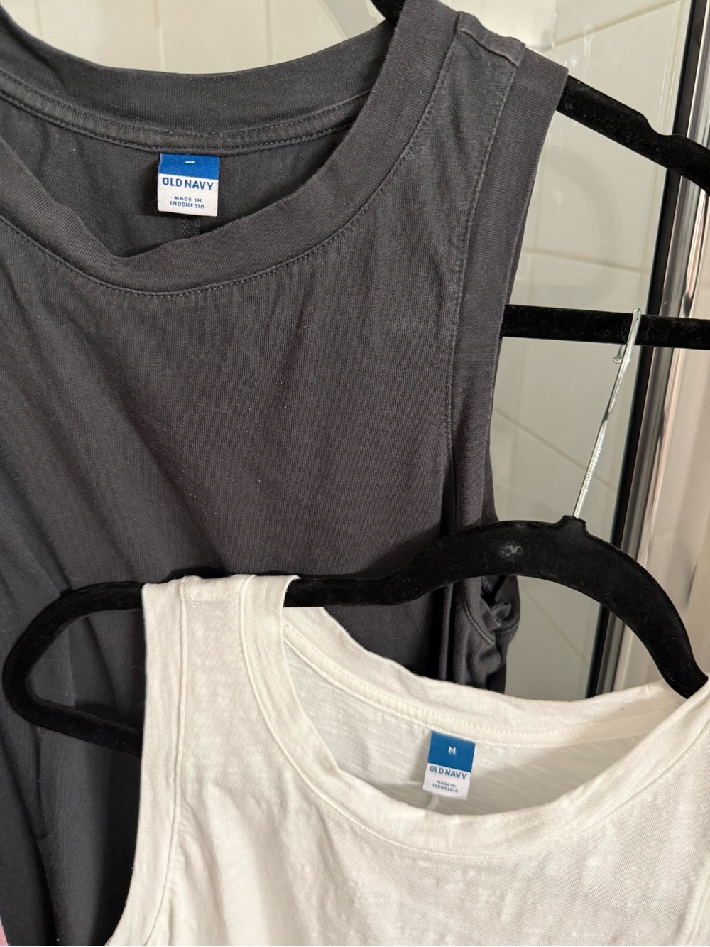 Crewneck Tank Dress — Pink, Gray/Blue, Black & White - Picture 3 of 3